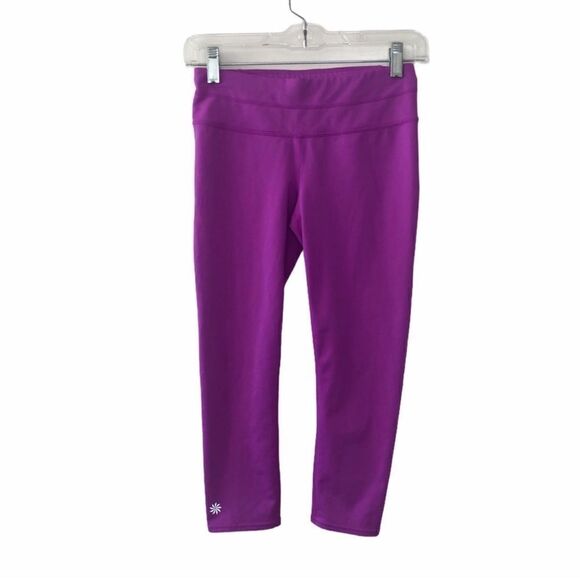 Athleta Purple Sonar Capri M - Picture 2 of 9